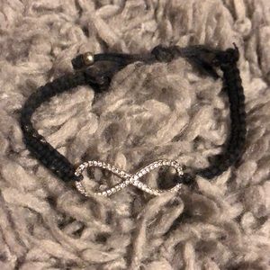 Black infinity bracelet